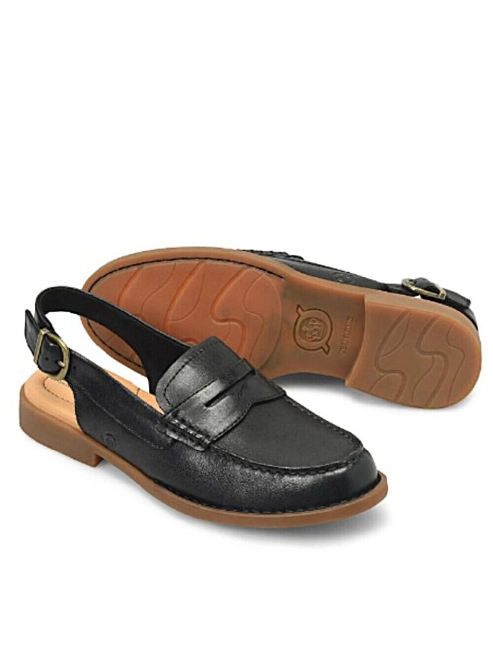 BORN Leather Marly  slingback penny loafer, (For Women)